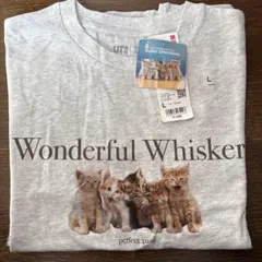 UNIQLO 猫の写真 Tシャツ Lサイズ