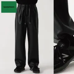 M.P Studios MASONPRINCE ワイド フェイクレザーパンツ S