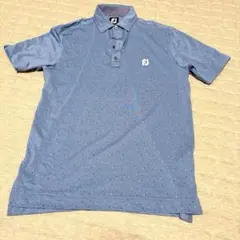 FOOTJOY フットジョイ ゴルフシャツ 半袖 ポロシャツ メンズ ブルー