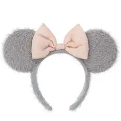 ミニーマウス風カチューシャ グレー