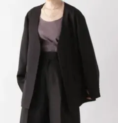 【新品未使用】GLOBAL WORK　ノーカラージャケット　高山直子さんコラボ