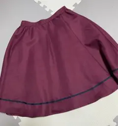 axes femme スカート ボルドー