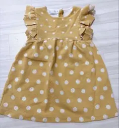 ZARA Baby☆ドット柄イエローワンピース　98サイズ　ベビー　女の子のサムネイル