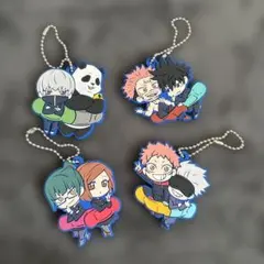 呪術廻戦 キャラばんちょうこうラバーマスコット　4点セット