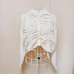 美品！earth music&ecology フロント ドロストショートシャツ