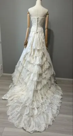 【約9号】ウェディングドレス オフショルダー Aライン