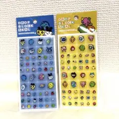 【新品未開封】たまごっち　タイルシール　2点セット　ドロップブロックシール