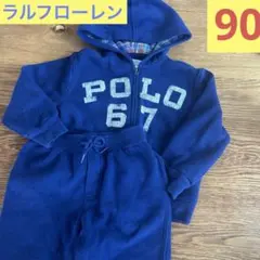 ラルフローレン　男の子セットアップ　ジップアップパーカーセット　男の子春服　90