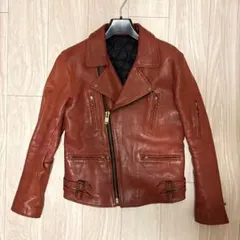 blackmeans ダークレッドレザーライダースジャケット レアカラーのサムネイル