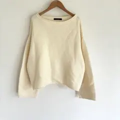 A1315 w closet ボートネック ニット セーター アイボリー F