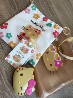 日焼けキティ　セリア　バック　巾着