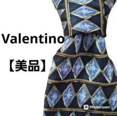 【美品】ヴァレンティノ　Valentino　ネクタイ　総柄　シルク　ブランドのサムネイル