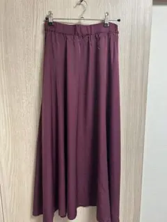 【OPAQUE.CLIP】ロングスカート ボルドー