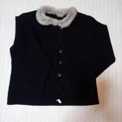 ラビットファー付き　カーディガン