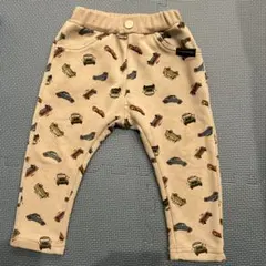 車柄　パンツ　裏起毛
