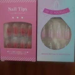 グラデーションピンク ネイルチップ 10個入り