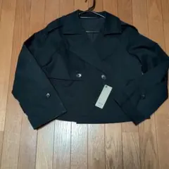 GU ネイビー トレンチジャケット S