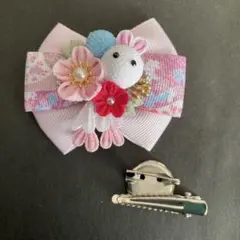 つまみ細工　ベビークリップ　パーツ　ひな祭り