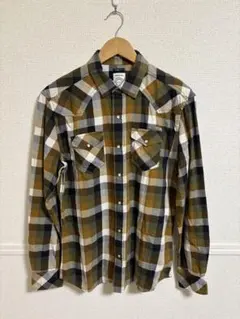 DIESEL チェック柄ウエスタンシャツ メタルスナップボタン Mサイズ