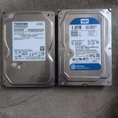 TOSHIBA DT01ACA100 WD10EZEX HDD 1TB×2個