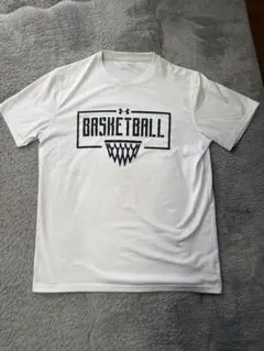 バスケットボールロゴ Tシャツ ホワイト