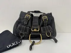 Dolce & Gabbana ブラックレザー ハンドバッグ