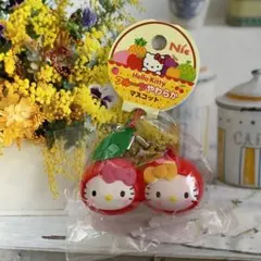 な*つ様 【未使用】ハローキティ フルーツバージョン さくらんぼとリンゴ2個セッ な*つ様 【未使用】ハローキティ フルーツバージョン さくらんぼ