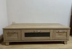 ナチュラルウッド テレビ台 引き出し付き
