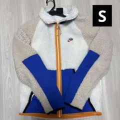 Nike フリースジャケット ホワイト/ブルー/オレンジ