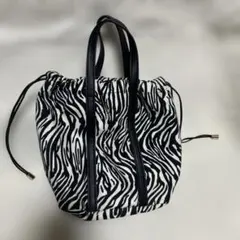 Unbillionゼブラ柄 ハンドバッグ