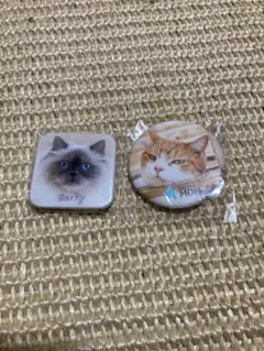 Cat Cafe MOFF 缶バッジ 2点セット　猫カフェ