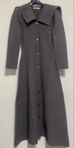 SNIDEL ビッグカラー　ホールワンピース