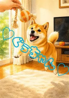 《一点限り》柴犬 おもちゃにジャンプ ハロウィン