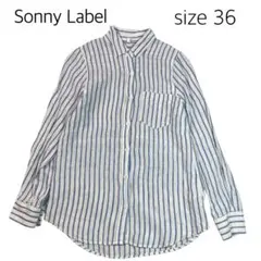 【sizeS】SonnyLabel アーバンリサーチ　リネンシャツ　ストライプ柄のサムネイル