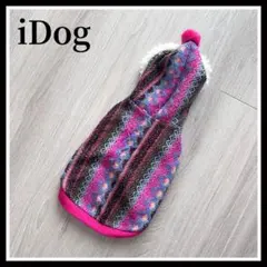 iDog 犬用パーカー フード付き ポンポン付き カラフル 防寒