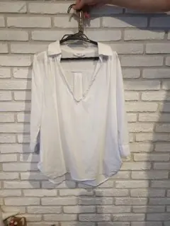 NATURAL BEAUTY BASIC ホワイト 白ブラウス