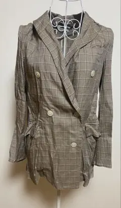 チェックジャケット