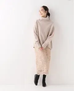 レースタイトスカート ロングスカート