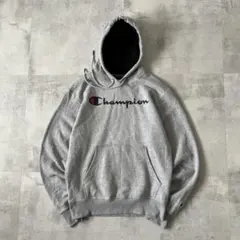 USA規格　champion チャンピオン　プルオーバー　パーカー　グレー　短丈