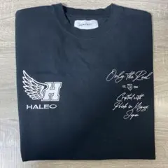 HALEO Tシャツ ブラック ロゴプリントのサムネイル