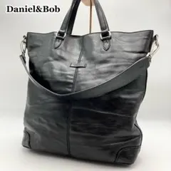 ブルー様専用✨ダニエル&ボブ トートバッグ 黒 シワ加工レザー RODI 高級感