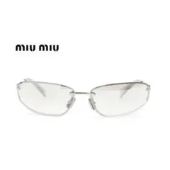 【正規】miu miu ミュウミュウ　リムレスサングラスのサムネイル