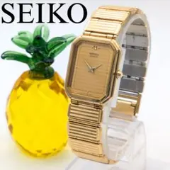希少・美品】セイコー ローレル 18KT ブラック クォーツ レディース 