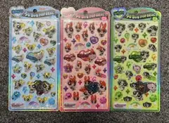 も*け様 パワーパフガールズ　うるちゅるシール　正規品　3枚セット