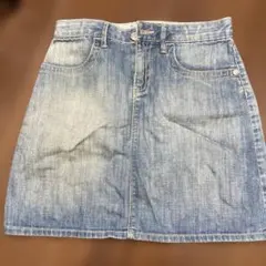 GapKids デニムスカート 160サイズ 蝶刺繍