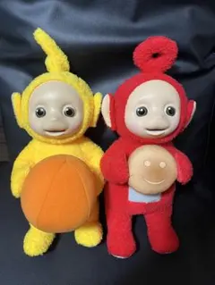 テレタビーズ ぬいぐるみ　ポップマート　黄色、赤色 2点セット 2025年最新】テレタビーズ ぬいぐるみ 2の人気アイテム - メルカリ