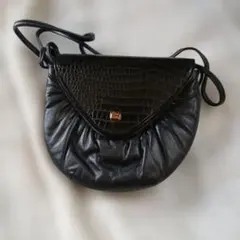 [お洒落さんに]L. LASAGNI MILANO ショルダーバッグ ブラックのサムネイル