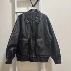 コンバース レザージャケット ブラック 本革風 ブルゾン 古着 ヴィンテージ コンバース レザージャケット ブラック 本革風 ブルゾン 古着