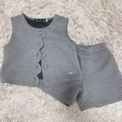 美品　べべ　キルティングセットアップ　100