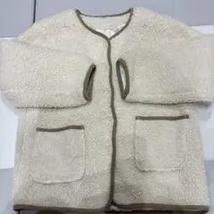 アイボリー フリースジャケット Lサイズ